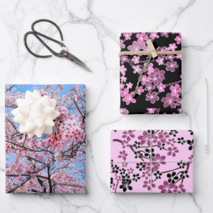 Feuille De Papier Cadeau Cherry Blossom Sakuras Oriental Floral