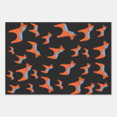 Feuille De Papier Cadeau Cheval de Dala suédois traditionnel (Devant 3)