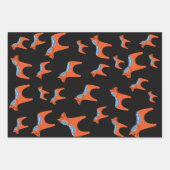 Feuille De Papier Cadeau Cheval de Dala suédois traditionnel (Devant 2)