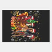 Feuille De Papier Cadeau Cheval de Noël Lover (Devant 2)