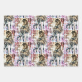 Feuille De Papier Cadeau Cheval d'Islande (Devant 2)