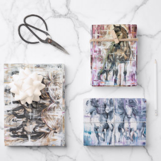 Feuille De Papier Cadeau Cheval d'Islande