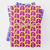 Feuille De Papier Cadeau Cheveux Déplaisant tête de poupée (En situation)