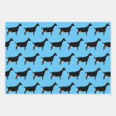 Feuille De Papier Cadeau Chèvre laitière noire (Devant 2)