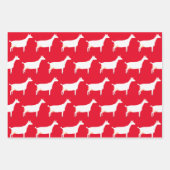 Feuille De Papier Cadeau Chèvre laitière Saanen blanche (Devant)