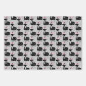 Feuille De Papier Cadeau Chèvres de Noël (Devant 2)