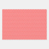 Feuille De Papier Cadeau Chevron Pois de Red Stripes (Devant 3)