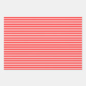 Feuille De Papier Cadeau Chevron Pois de Red Stripes (Devant 2)