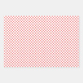 Feuille De Papier Cadeau Chevron Pois de Red Stripes (Devant)