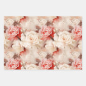Feuille De Papier Cadeau Chic Blush Rose Cupcake Anniversaire (Devant)