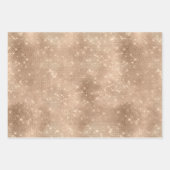 Feuille De Papier Cadeau Chic Champagne Gold Sparkle Glitz (Devant)