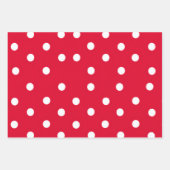 Feuille De Papier Cadeau Chic Chevron et Polka-Dot Holiday (Devant 2)
