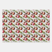 Feuille De Papier Cadeau Chic Christmas Tree Ornaments Holiday (Devant)