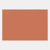 Feuille De Papier Cadeau Chic Faux Mosaic Gray Terracotta Design (Devant 2)