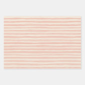 Feuille De Papier Cadeau Chic Fleurs Tendre Rose (Devant 2)