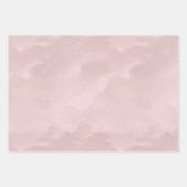 Feuille De Papier Cadeau Chic Fushia Perle Lancement de Mariage (Devant)