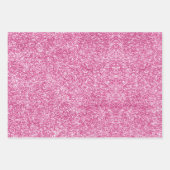 Feuille De Papier Cadeau Chic girly faux parties scintillant argent noir ro (Devant 2)