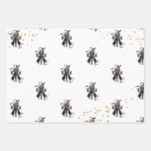 Feuille De Papier Cadeau Chic glam gothique effrayant fille fête d'annivers (Devant 2)