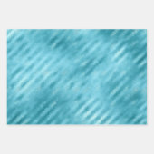 Feuille De Papier Cadeau Chic Glam Turquoise Aqua Blue (Devant 2)