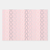 Feuille De Papier Cadeau Chic Modern Minimalist Grey Pink (Devant 2)