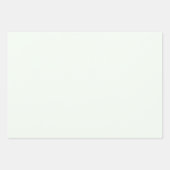 Feuille De Papier Cadeau Chic Moderne Vert clair Simple Solide Tons (Devant 3)