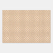 Feuille De Papier Cadeau Chic Neutre Polka Motif à thème (Devant 2)