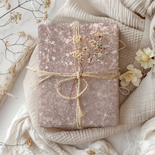 Feuille De Papier Cadeau Chic Parties scintillant Sparkle Rose or