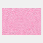 Feuille De Papier Cadeau Chic Pois rose blanc rayé (Devant 2)