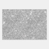Feuille De Papier Cadeau Chic Sparkle Parties scintillant marbre art gris o (Devant 3)