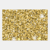 Feuille De Papier Cadeau Chic Sparkle Parties scintillant marbre art or ros (Devant 2)