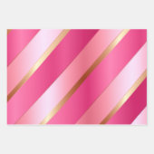Feuille De Papier Cadeau Chic Tendance Or et Rose Blush (Devant 2)