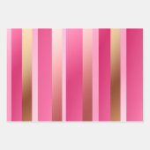 Feuille De Papier Cadeau Chic Tendance Or et Rose Blush (Devant)