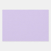 Feuille De Papier Cadeau Chic violet foncé violet blanc Pois Motif (Devant)