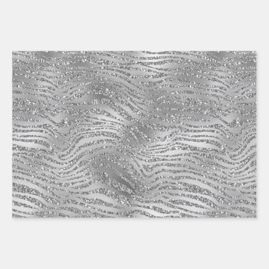Feuille De Papier Cadeau Chic Zebra Print (Devant 3)