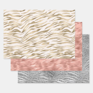 Feuille De Papier Cadeau Chic Zebra Print