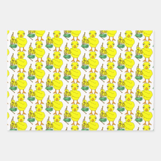 Feuille De Papier Cadeau Chick (Devant 2)