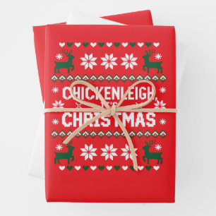 Feuille De Papier Cadeau Chickenleigh C'est Noël Drôle de Noël Poulet 