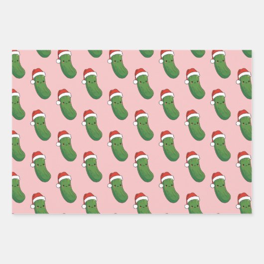 Feuille De Papier Cadeau Chicket de Noël (Devant 3)