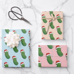 Feuille De Papier Cadeau Chicket de Noël