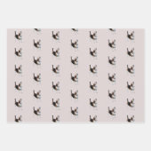 Feuille De Papier Cadeau Chien Beagle mignon hurlant   (Devant 2)