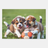 Feuille De Papier Cadeau Chien / Chien (Devant 2)