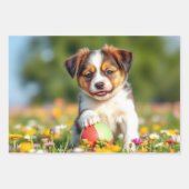 Feuille De Papier Cadeau Chien / Chien (Devant 3)