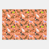 Feuille De Papier Cadeau Chien de boîte d'Halloween (Devant)