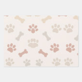 FEUILLE DE PAPIER CADEAU CHIEN DE LA MAIN (Devant 2)