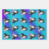 Feuille De Papier Cadeau Chien de montagne bernois (Devant)