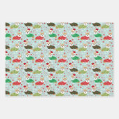 Feuille De Papier Cadeau Chien de Noël (Devant 2)