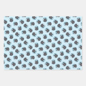 Feuille De Papier Cadeau Chien noir peintre Groenendael Belge (Devant)