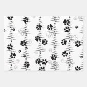 Feuille De Papier Cadeau Chien Paw Christmas Tree Motif (Devant 2)