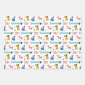 Feuille De Papier Cadeau Chiens amusants (Devant 3)