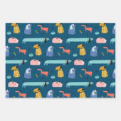 Feuille De Papier Cadeau Chiens amusants (Devant 2)